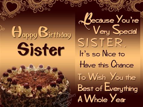 Happy Birthday Wishes For Sister 2016