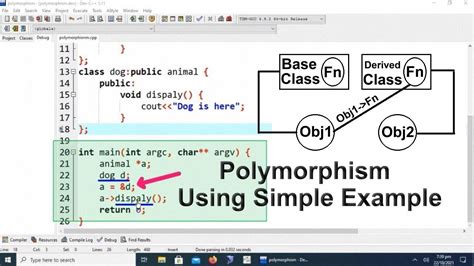 Polymorphism In C Using Virtual Function Oop Youtube