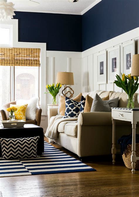 30 Blue And Yellow Living Room Ideas Decoomo