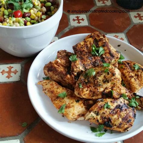 Grilled Chicken With Chili Lime Cilantro Marinade
