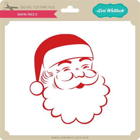 Santa Face 2 - Lori Whitlock's SVG Shop