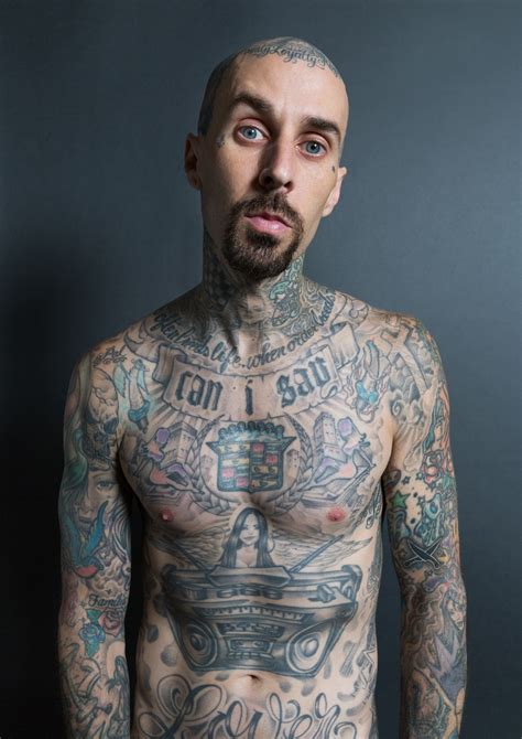 Travis barker scalp/head tattoo | venice tattoo art designs. Travis Barker Talks Tattoos and Pain | GQ