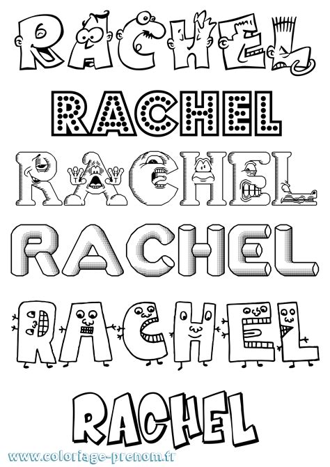 Coloriage Du Prénom Rachel à Imprimer Ou Télécharger Facilement