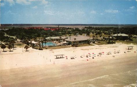Air View Of The Sea Island Beach Club Georgia Postcard