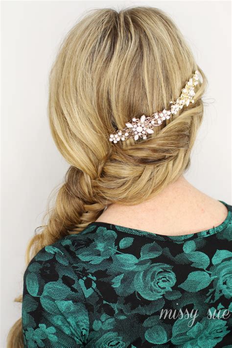 Inverted Fishtail Side Braid Side Braid Hairstyles Long Hair Updo