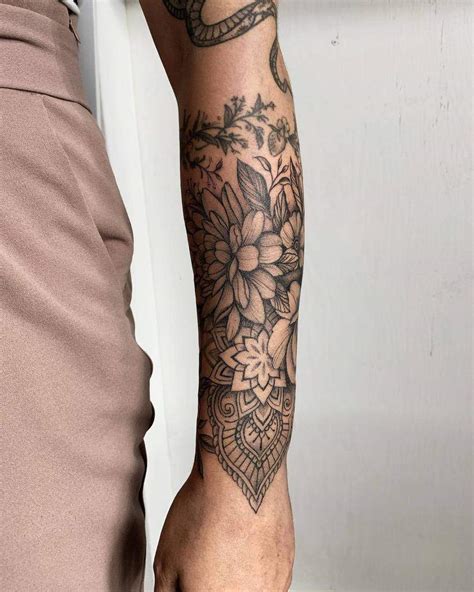 印刷可能 Arm Sleeve Tattoos For Women Flowers 182080 Gambarsaequv