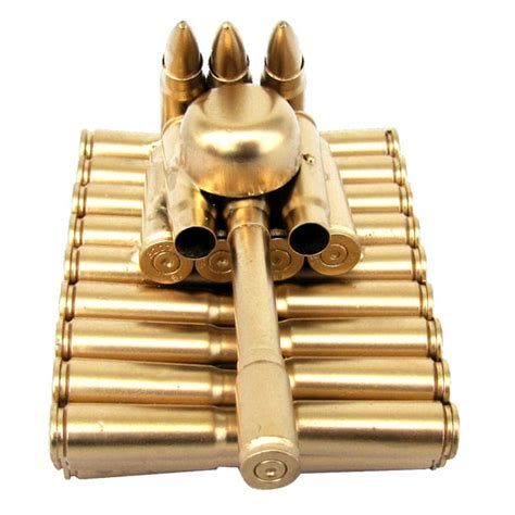 Bullet Shell Casing Shaped Army Tank Military T Made From Gun