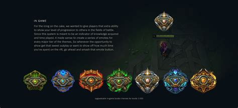 League Of Legends Uncapped Leveling Visual System On Behance