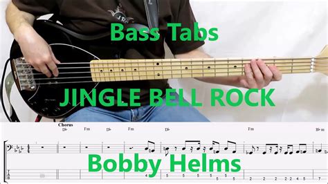 Bobby Helms Jingle Bell Rock Bass Cover Tabs Youtube