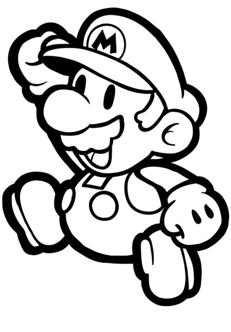 Dibujos De Papel Mario Para Colorear Para Colorear Pintar E Imprimir