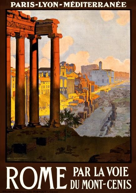 Vintage Rome Travel Poster Free Stock Photo Public Domain Pictures