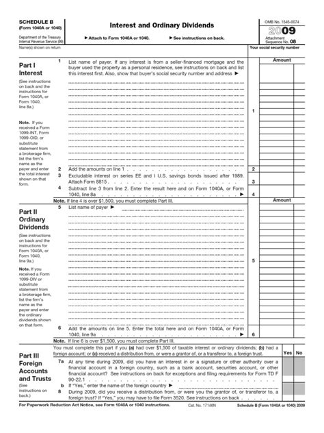 Form 1040a Or 1040 Irs Tax Forms Interest