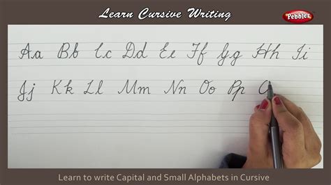Cursive Capital Letters Download Printable Cursive Alphabet Free