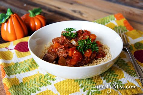 Slow Cooker Beef And Tomato Stew Unruly Bliss