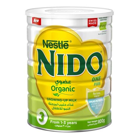 Nestlé launched today its first ever organic growing up milk in the uae, nido one plus organic within its much loved growing up milk range. Buy NESTLE NIDO One Plus Organic Growing up Milk Powder ...