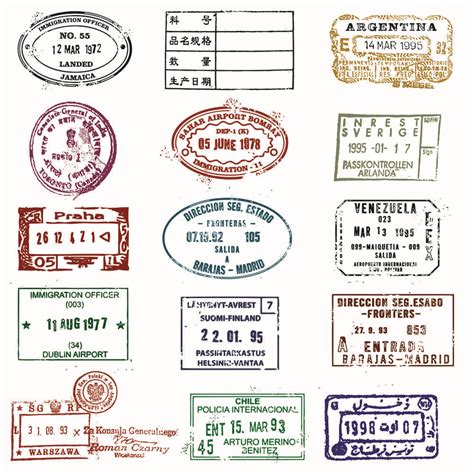 Printable Passport Stamps For Kid Tedy Printable Activities