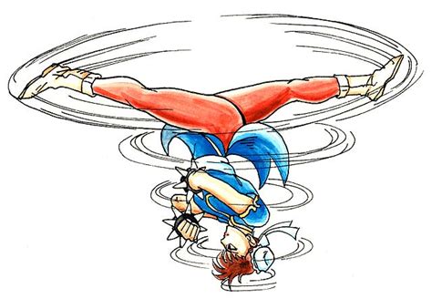 Imagen - Chun-Li Spinning Bird Kick SFII artwork.png | Street Fighter