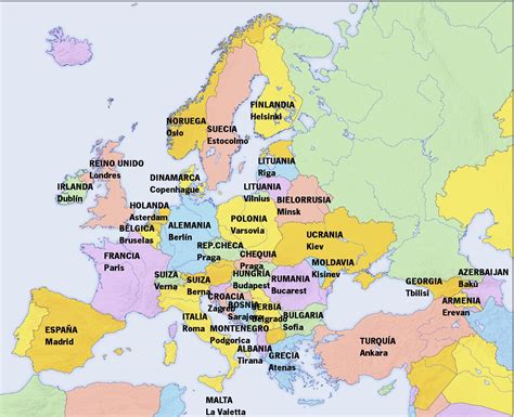 ̲̅m̲̅ ̲̅a̲̅ ̲̅n̲̅ ̲̅u̲̅ El Mapa De Europa