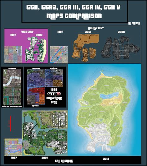 General Gtas Maps Comparison Grand Theft Auto Series Gtaforums