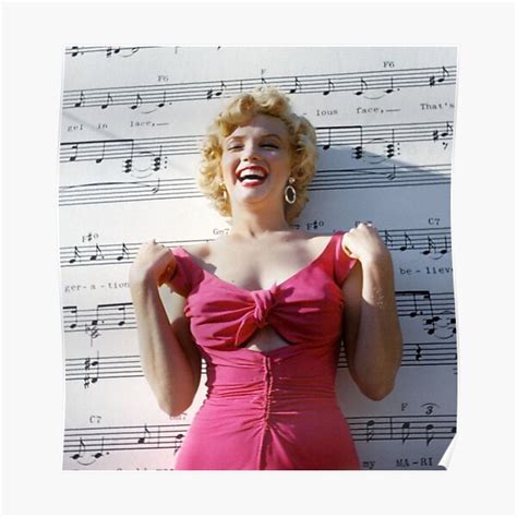 Marilyn Monroe In Pink Poster For Sale By Byleyn Redbubble