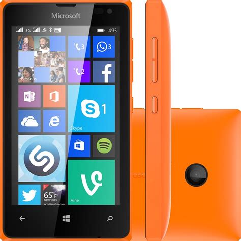 Celular Microsoft Lumia 435 C Tv 8gb Câmera 2mp Laranja R 39988