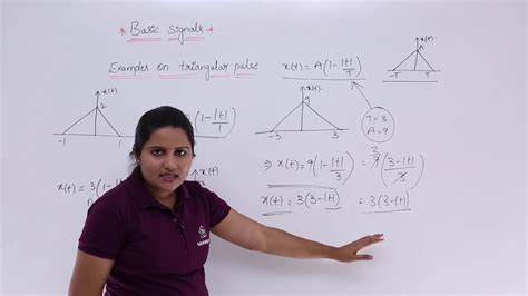 Signals And Systems Triangular Signal Example Youtube