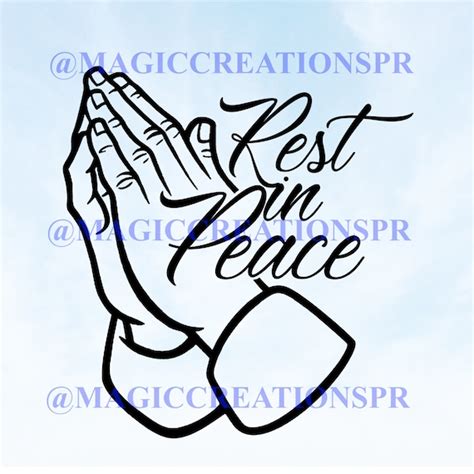 Rest In Peace Png Image Rests In Peace Art To Create Stickers Etsy
