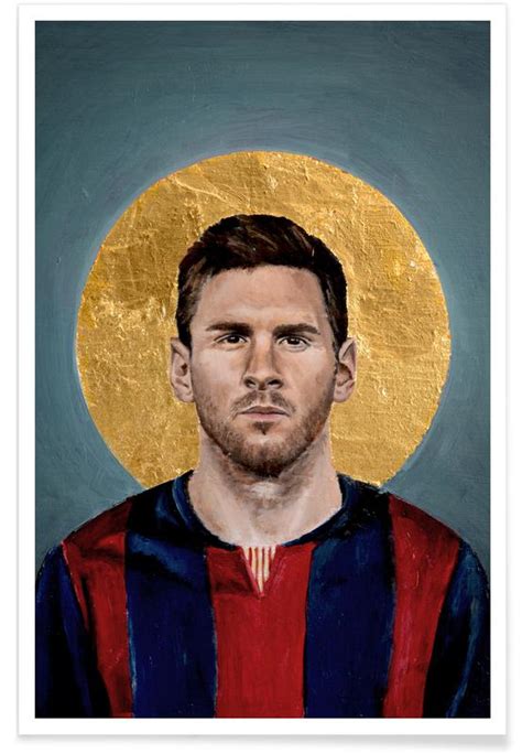 Football Icon Lionel Messi Póster Juniqe