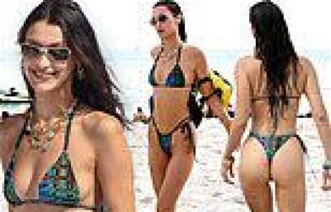 Bella Hadid Stuns In An Itty Bitty Bikini During Miami Beach Day With