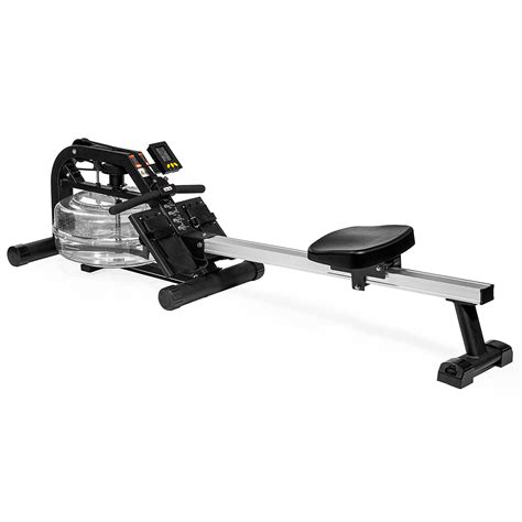 Water Rowing Machine Home Water Rower Adjustable Resistance Lcd Monito