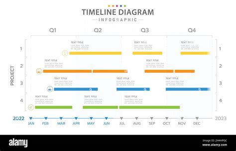Infographic Template For Business 12 Months Modern Timeline Calendar