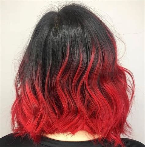 How To Style Black Hair With Red Tips 6 Amazing Ideas