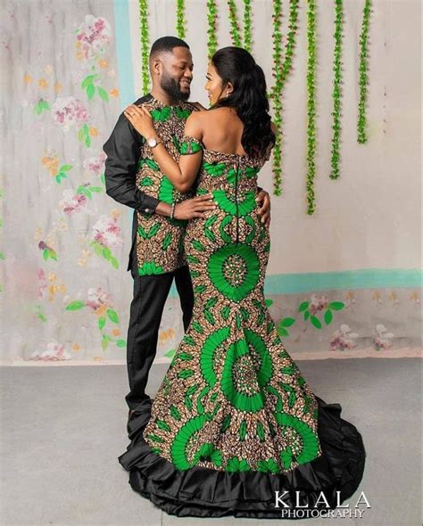 Couple African Clothing African Couple Matching Outfits African Wedding Dress Matching African