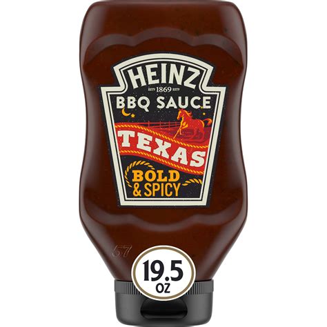 Buy Heinz Texas Style Bold And Spicy Bbq Sauce 195 Oz Bottles Pack Of