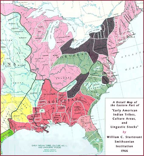 Early American Indian Tribes Culture Areas And Lingustic