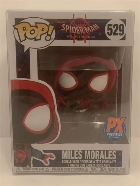 Funko Pop Miles Morales Spider Man Px Previews Exclusive 529 W Sleeve
