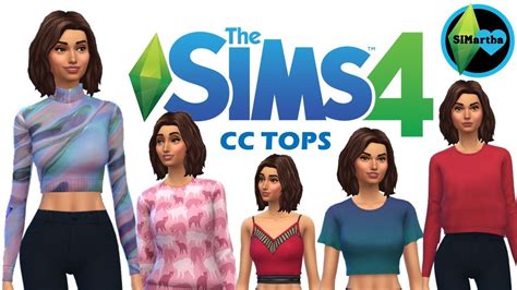 The Sims 4 Maxis Match Cc Showcase Tops 2 Cc Links Youtube