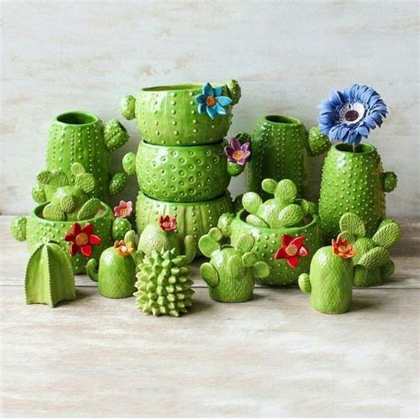 40 Dazzling Yet Beautiful Diy Cactus Pots That Everyone Can Make Cactus