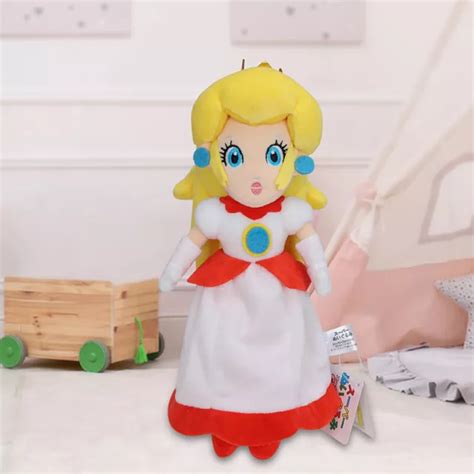 10 4and Super Mario Bros Fire Princess Peach Plush Toys Soft Stuffed Doll Ts £13 20 Picclick Uk
