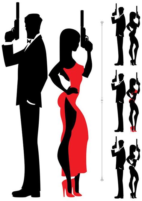 Multiple sizes and related images are all free on clker.com. Spy Couple Vector Cartoon Illustration. secret agent