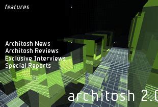 Architosh: Features