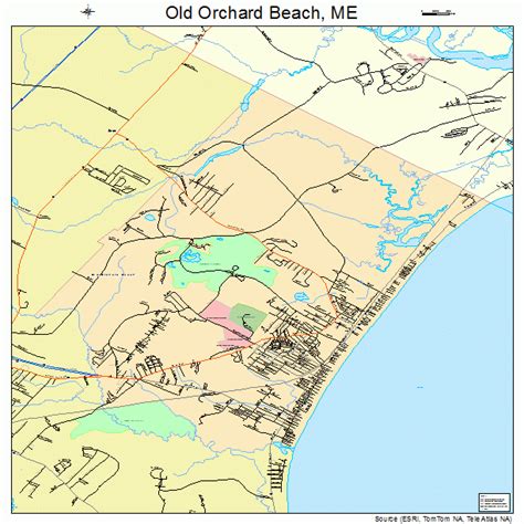 Map Of Old Orchard Beach Maine