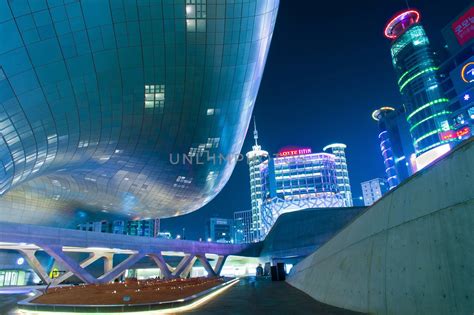 Dongdaemun Design Plaza Is A Modern Architecture In Seoul Designed By