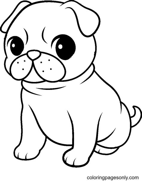 Free Printable Pug Dog Coloring Page Free Printable Coloring Pages