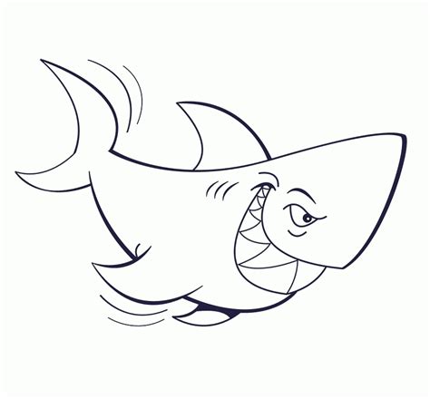 Dibujos de tiburones para colorear. DibujosWiki.com