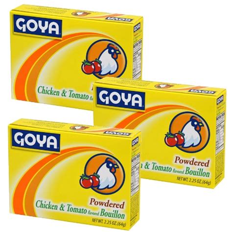 Goya Chicken Tomato Flavored Bouillon 2 25 Oz Pack Of 3