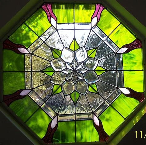 5 out of 5 stars. Octagon Beveled Visions by Gladys Espenson | Stained glass ...