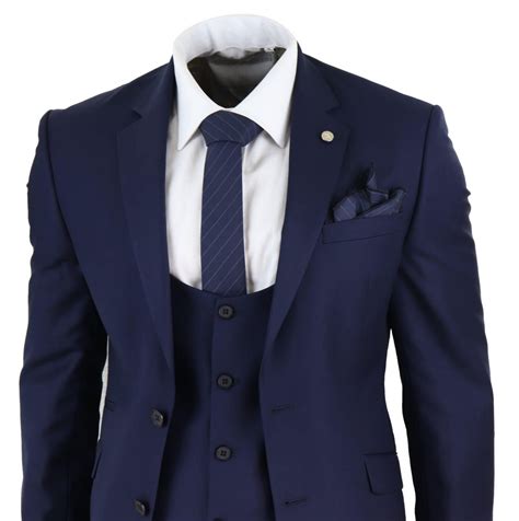 Mens Navy Suits For Wedding Navy Blue Men S Suit Wedding Groomsmen Tuxedo Groom Wear It
