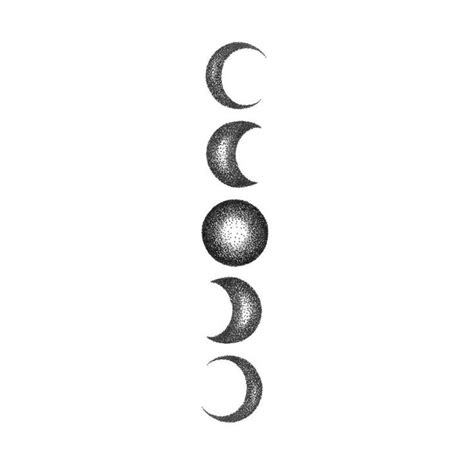 Moon Phases Tattoo Phases Of The Moon Tattoo Moon Phases Temporary
