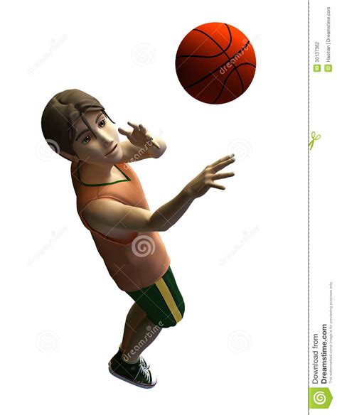 3d Basketball Player Stock Illustration Illustration Of Energy 30137362
